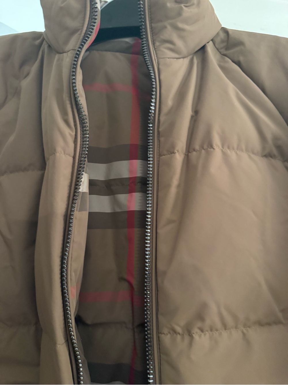 Burberry Brown and Brown Reversible Classic Check Puffer Jacket - Picture 6 of 11